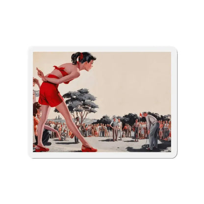 Onlookers (Magazine Illustration) Refrigerator Magnet - The Sticker Space