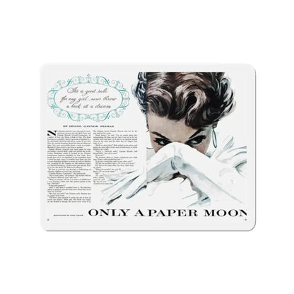 Only A Paper Moon, Good Housekeeping, October 1953 (Magazine Illustration) Refrigerator Magnet - The Sticker Space