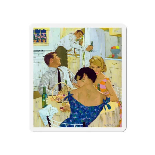 Only Ballantine Ale Brews 'Brewer's Gold, advt illustration (Magazine Illustration) Refrigerator Magnet 6 Inch - The Sticker Space