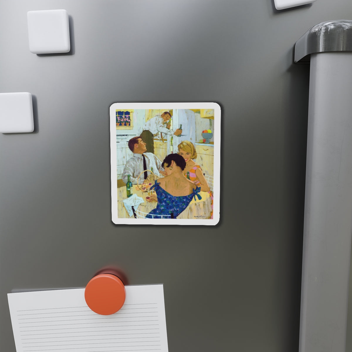 Only Ballantine Ale Brews 'Brewer's Gold, advt illustration (Magazine Illustration) Refrigerator Magnet-The Sticker Space