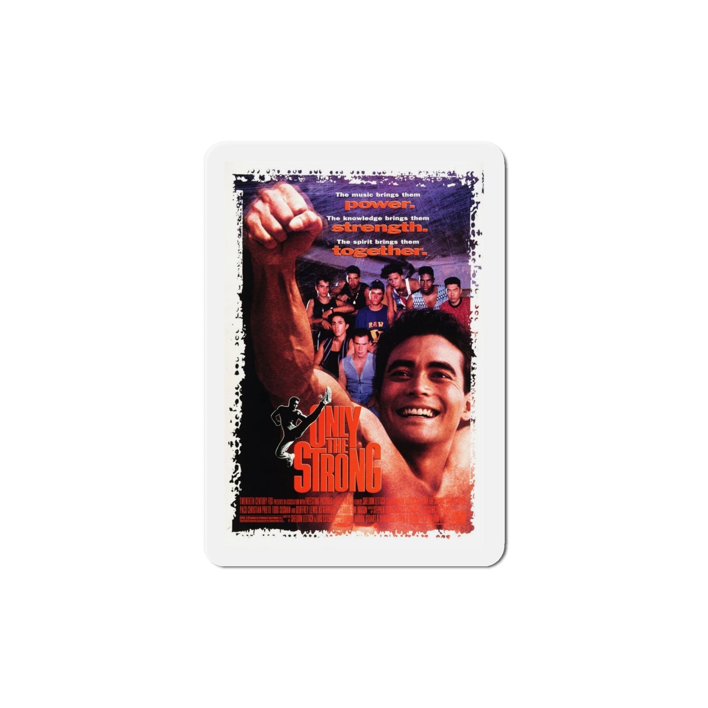 Only the Strong 1993 Movie Poster Die-Cut Magnet-6 Inch-The Sticker Space