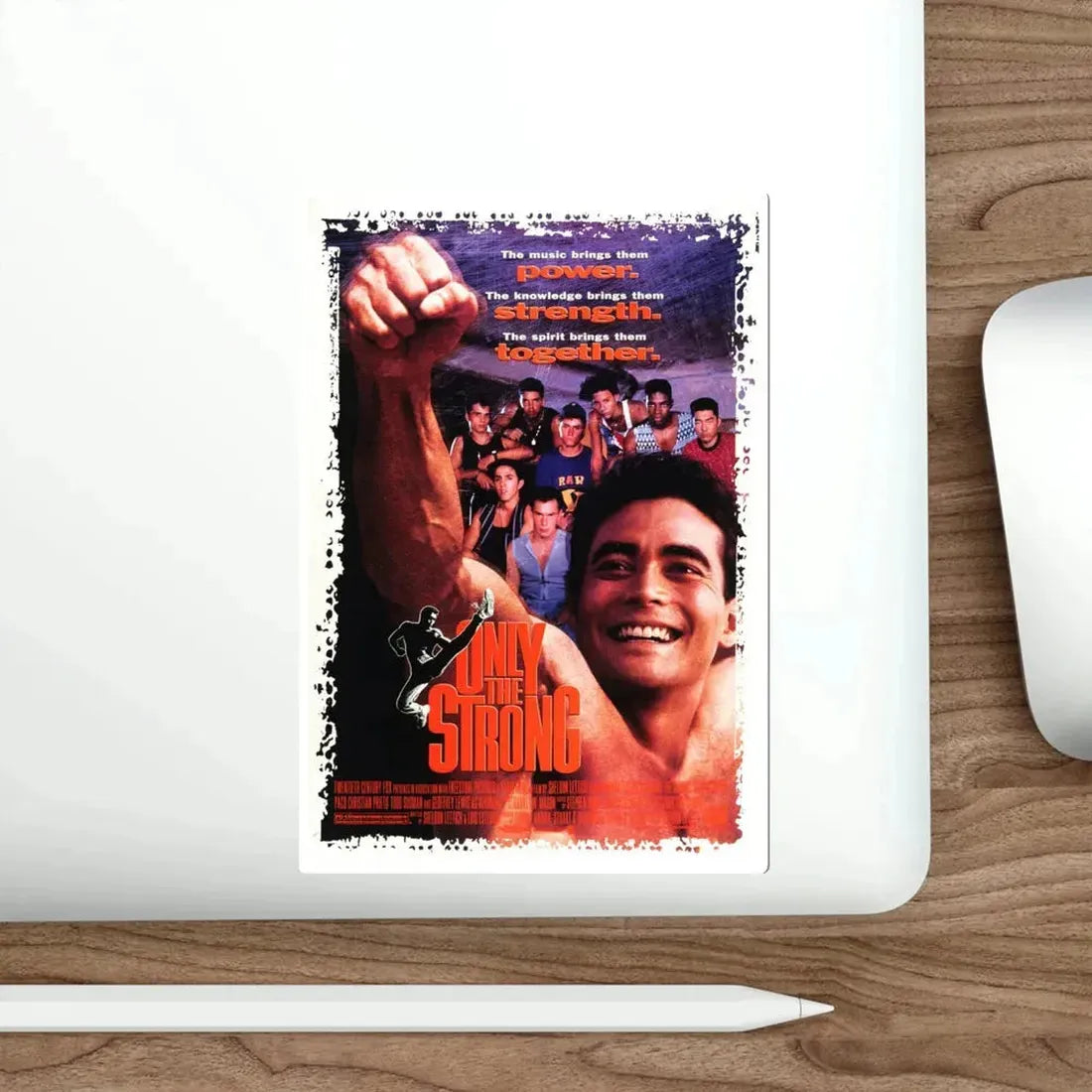 Only the Strong 1993 Movie Poster STICKER Vinyl Die-Cut Decal - The Sticker Space