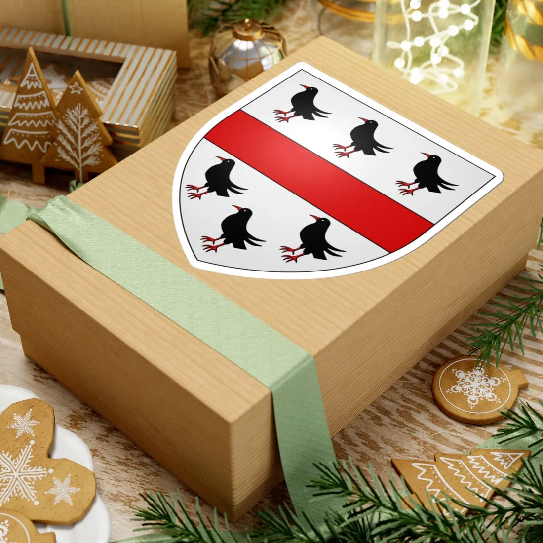 Onslow arms (New Zealand) (Coat of Arms) STICKER Vinyl Kiss-Cut Decal - The Sticker Space