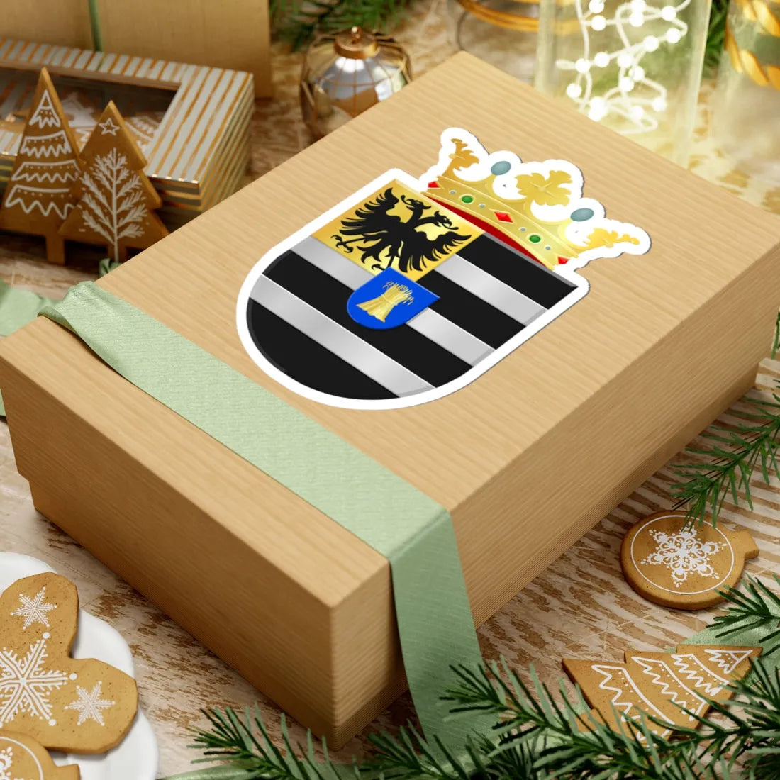 Ontstwedde Stadskanaal wapen (Netherlands) (Coat of Arms) STICKER Vinyl Kiss-Cut Decal - The Sticker Space