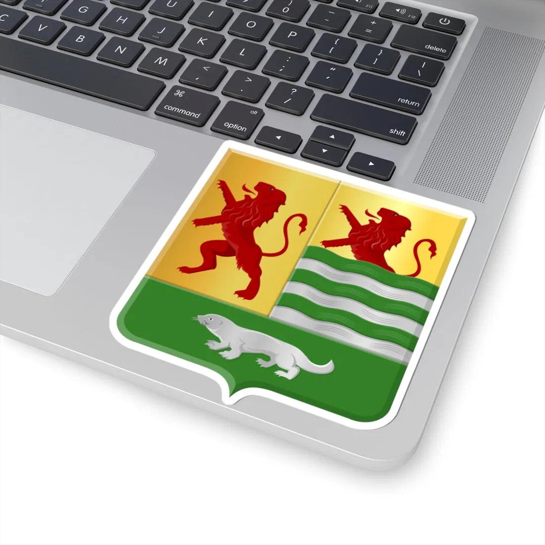 Onwaard wapen (Netherlands) (Coat of Arms) STICKER Vinyl Kiss-Cut Decal - The Sticker Space