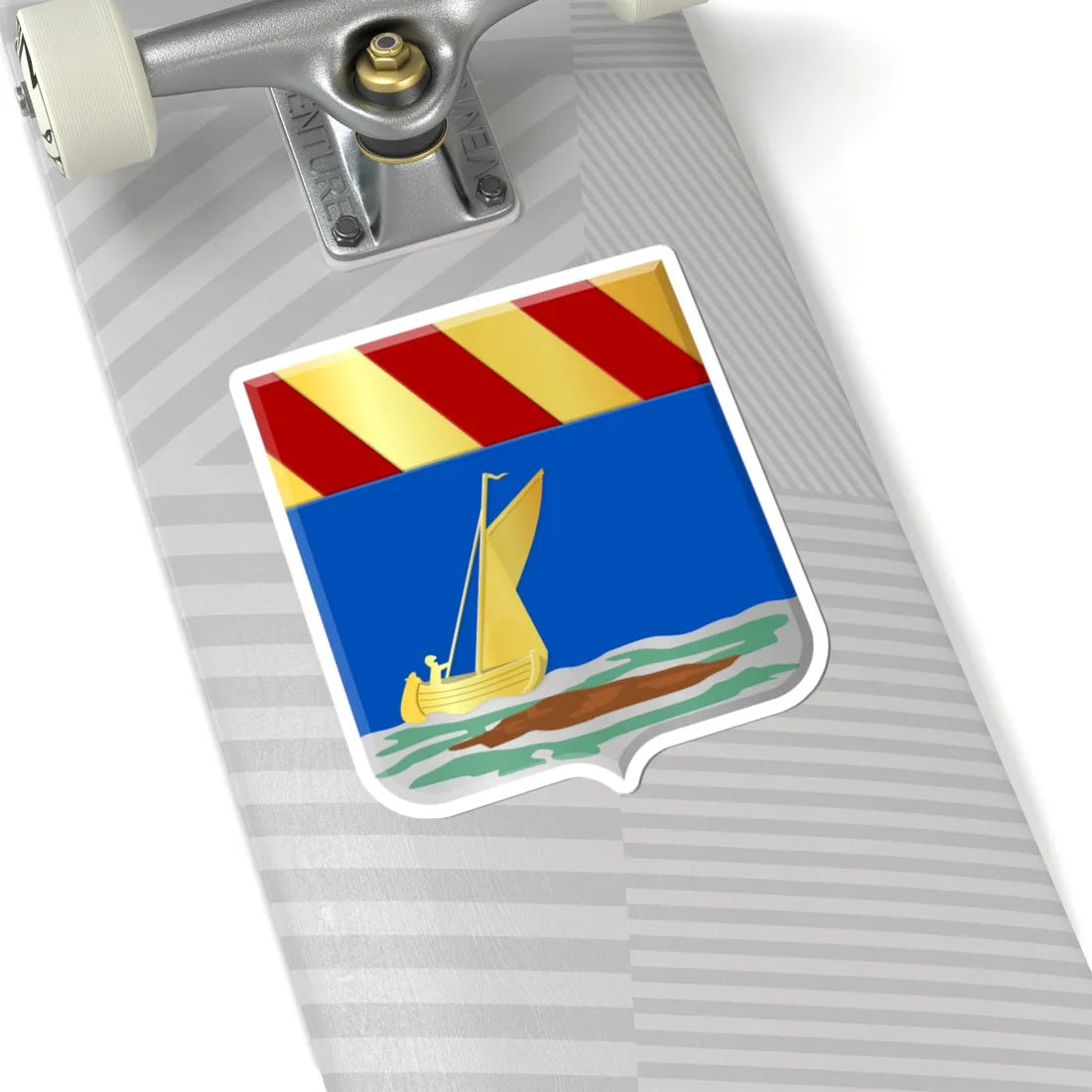 Ooltgensplaat wapen (Netherlands) (Coat of Arms) STICKER Vinyl Kiss-Cut Decal - The Sticker Space