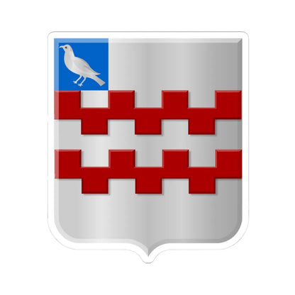 Oosterwijk wapen (Netherlands) (Coat of Arms) STICKER Vinyl Kiss-Cut Decal 3 Inch White - The Sticker Space