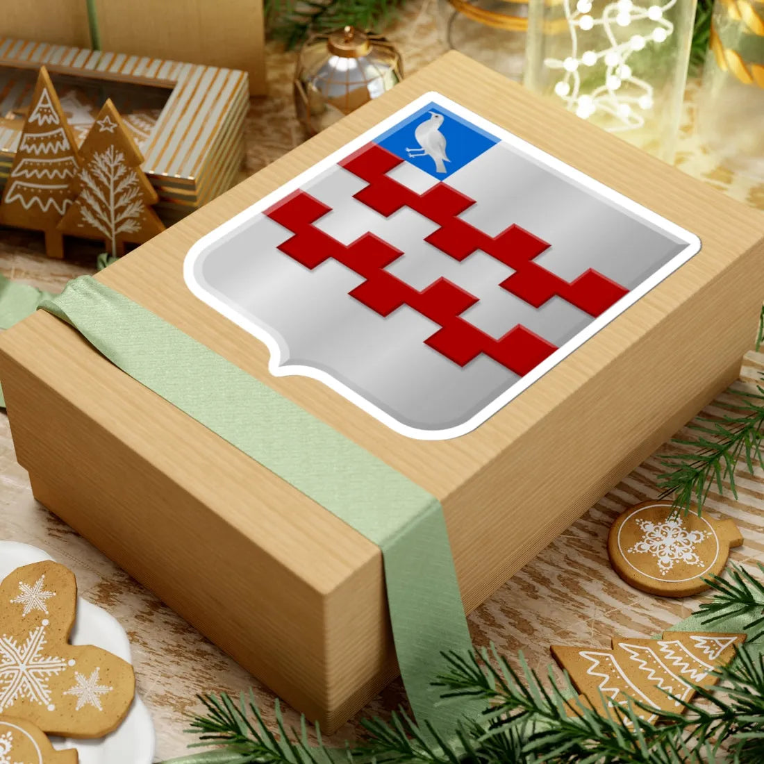 Oosterwijk wapen (Netherlands) (Coat of Arms) STICKER Vinyl Kiss-Cut Decal - The Sticker Space