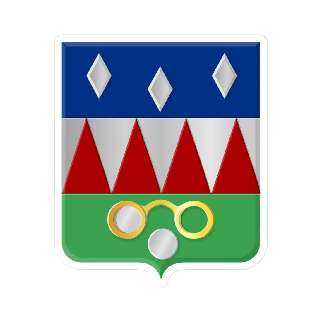 Oosthuizen wapen (Netherlands) (Coat of Arms) STICKER Vinyl Kiss-Cut Decal 3 Inch White - The Sticker Space