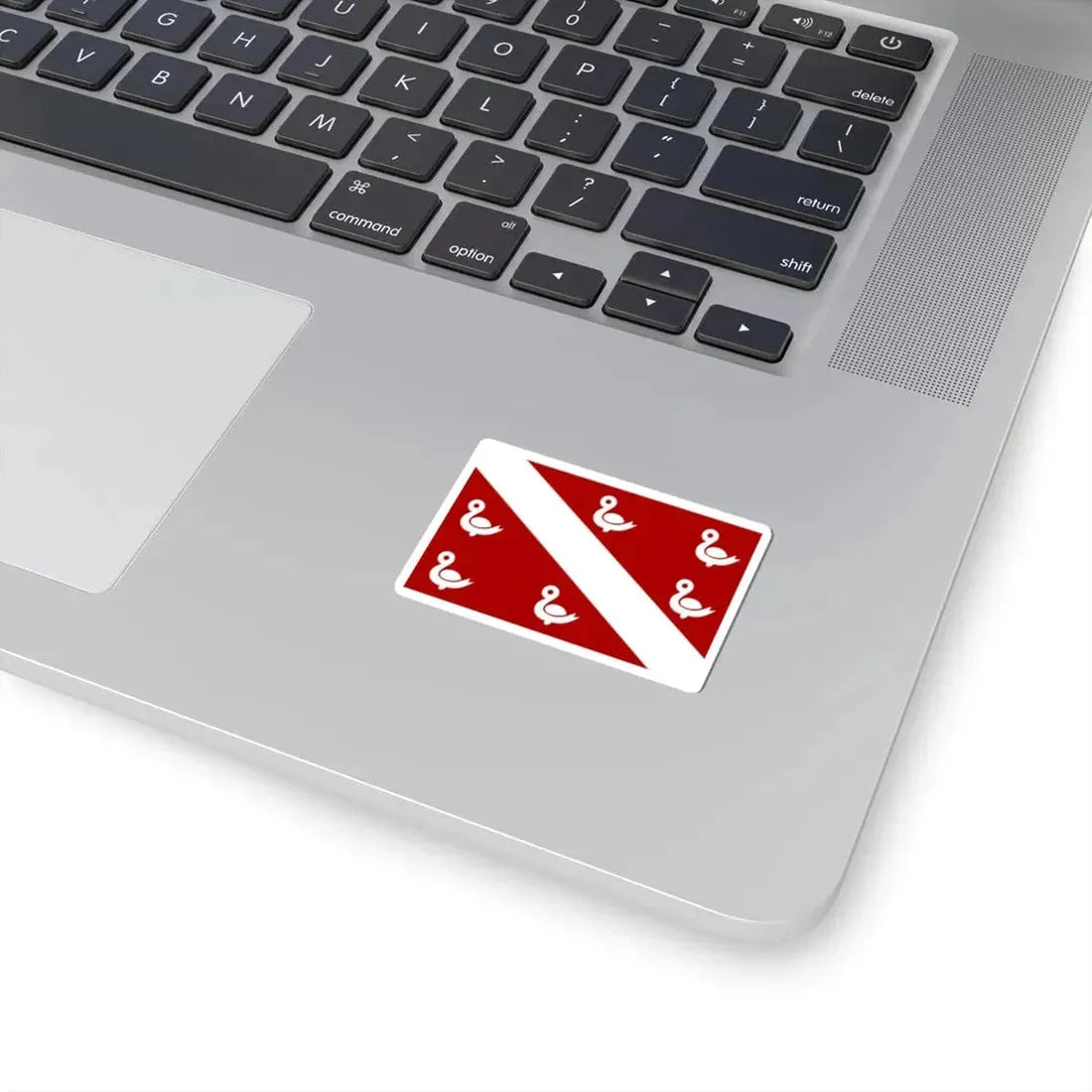 Oostkamp vlag (Belgium) STICKER Vinyl Kiss-Cut Decal - The Sticker Space