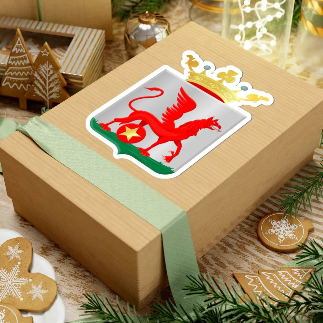 Ooststellingwerf wapen (Netherlands) (Coat of Arms) STICKER Vinyl Kiss-Cut Decal - The Sticker Space