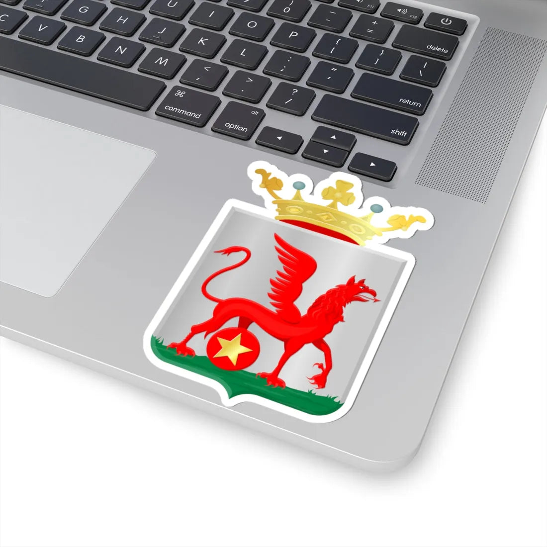 Ooststellingwerf wapen (Netherlands) (Coat of Arms) STICKER Vinyl Kiss-Cut Decal - The Sticker Space