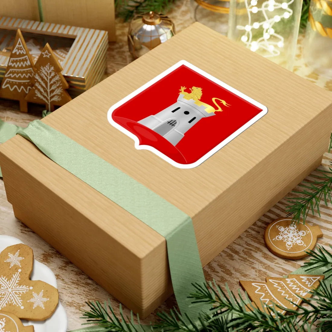 Oostvoorne wapen (Netherlands) (Coat of Arms) STICKER Vinyl Kiss-Cut Decal - The Sticker Space