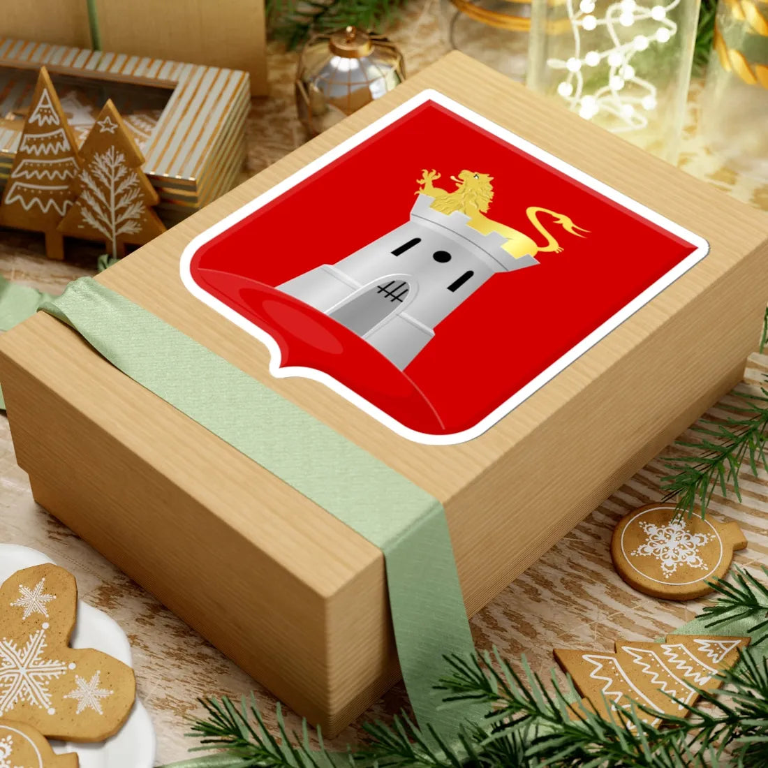 Oostvoorne wapen (Netherlands) (Coat of Arms) STICKER Vinyl Kiss-Cut Decal - The Sticker Space