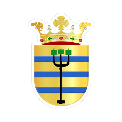 Oostzaan wapen (Netherlands) (Coat of Arms) STICKER Vinyl Kiss-Cut Decal 3 Inch White - The Sticker Space