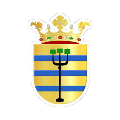 Oostzaan wapen (Netherlands) (Coat of Arms) STICKER Vinyl Kiss-Cut Decal 6 Inch White - The Sticker Space