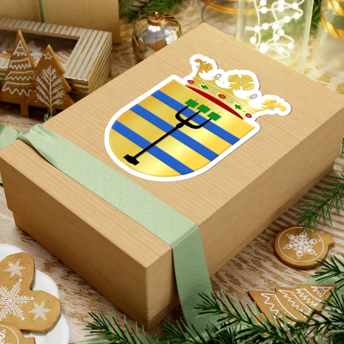 Oostzaan wapen (Netherlands) (Coat of Arms) STICKER Vinyl Kiss-Cut Decal - The Sticker Space