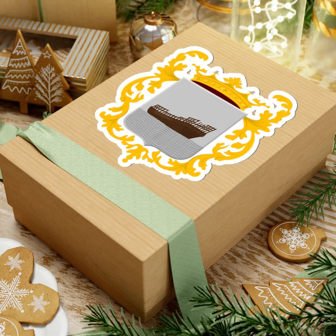 Oostzaandam wapen (Netherlands) (Coat of Arms) STICKER Vinyl Kiss-Cut Decal - The Sticker Space