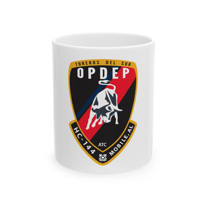 OPDEP HC 144 (U.S. Coast Guard) White Coffee Mug-11oz-The Sticker Space