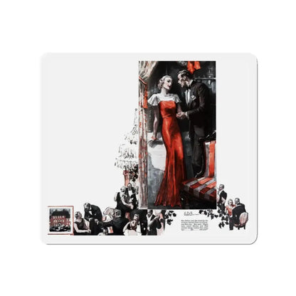 Open Doors, Good Housekeeping, December 1933 (Magazine Illustration) Refrigerator Magnet 2 Inch - The Sticker Space