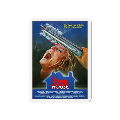 OPEN HOUSE (GERMAN) 1987 Movie Poster - Refrigerator Magnet 3 Inch Die-Cut - The Sticker Space