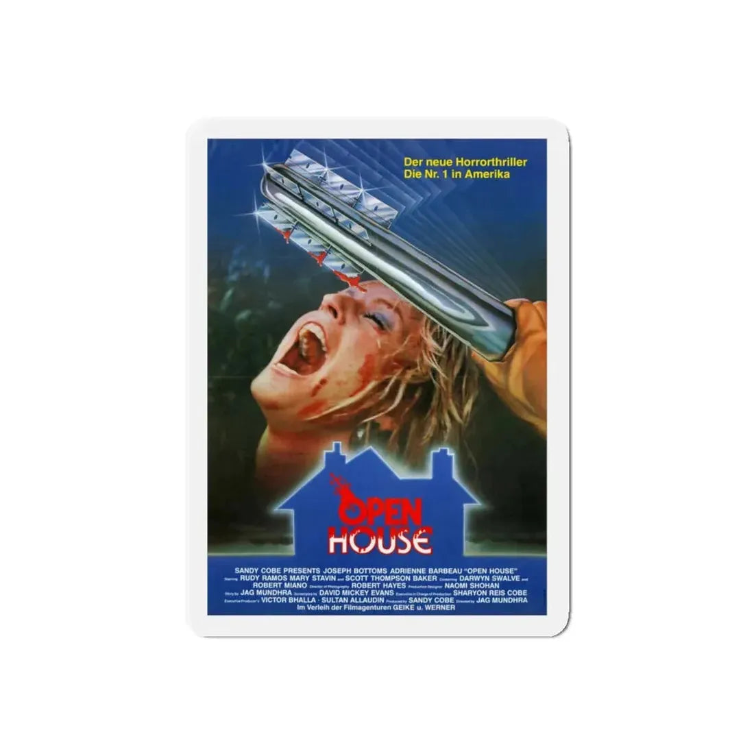 OPEN HOUSE (GERMAN) 1987 Movie Poster - Refrigerator Magnet - The Sticker Space