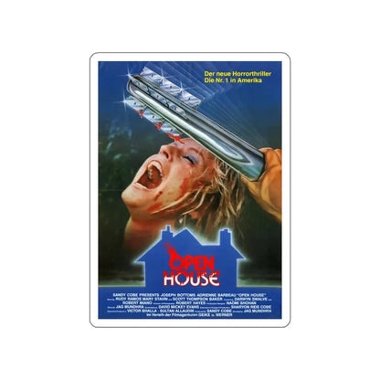 OPEN HOUSE (GERMAN) 1987 Movie Poster STICKER Vinyl Die-Cut Decal 5 Inch - The Sticker Space