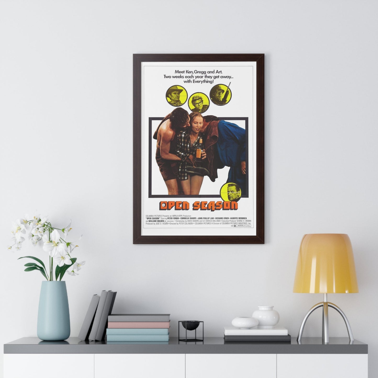 OPEN SEASON 1974 - Framed Movie Poster-The Sticker Space