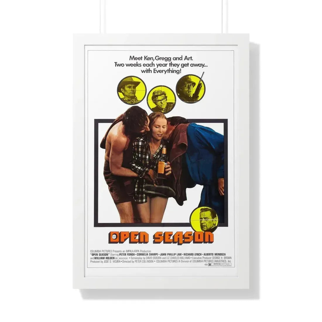 OPEN SEASON 1974 - Framed Movie Poster - The Sticker Space