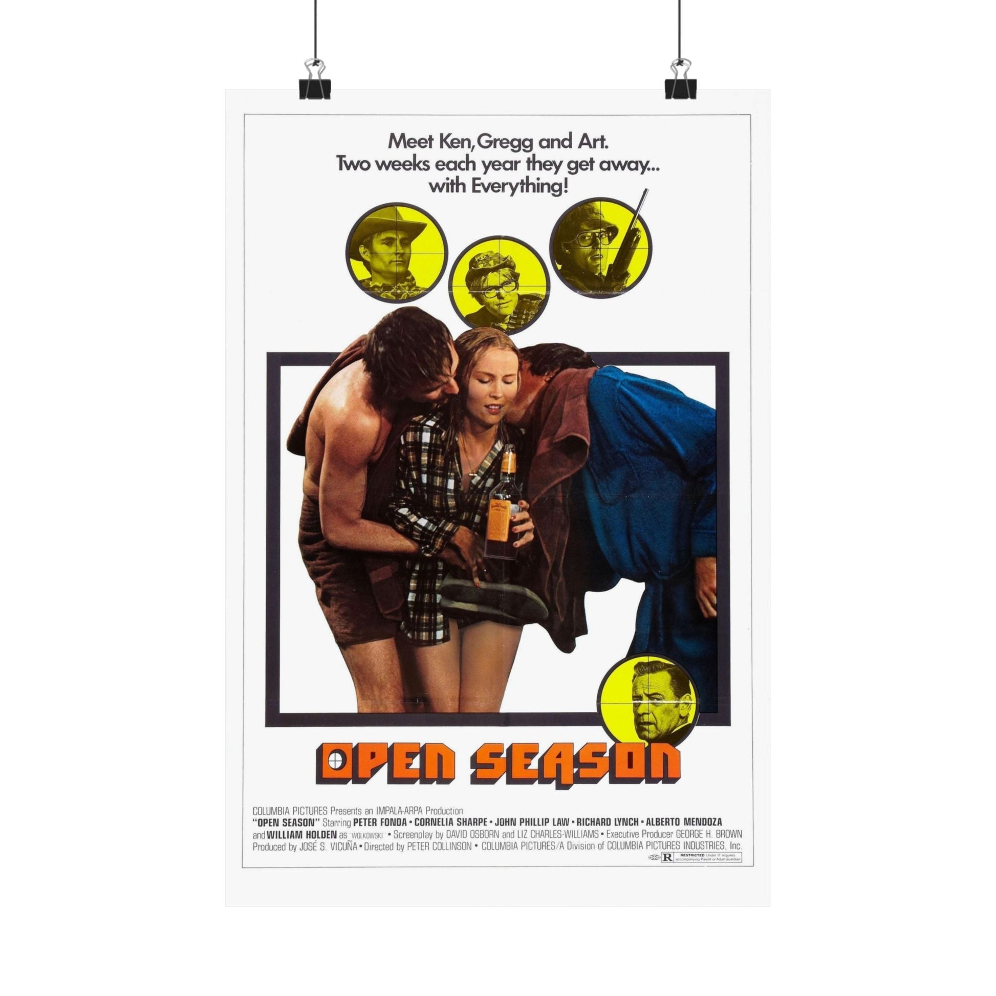 OPEN SEASON 1974 - Paper Movie Poster-12″ x 18″-The Sticker Space