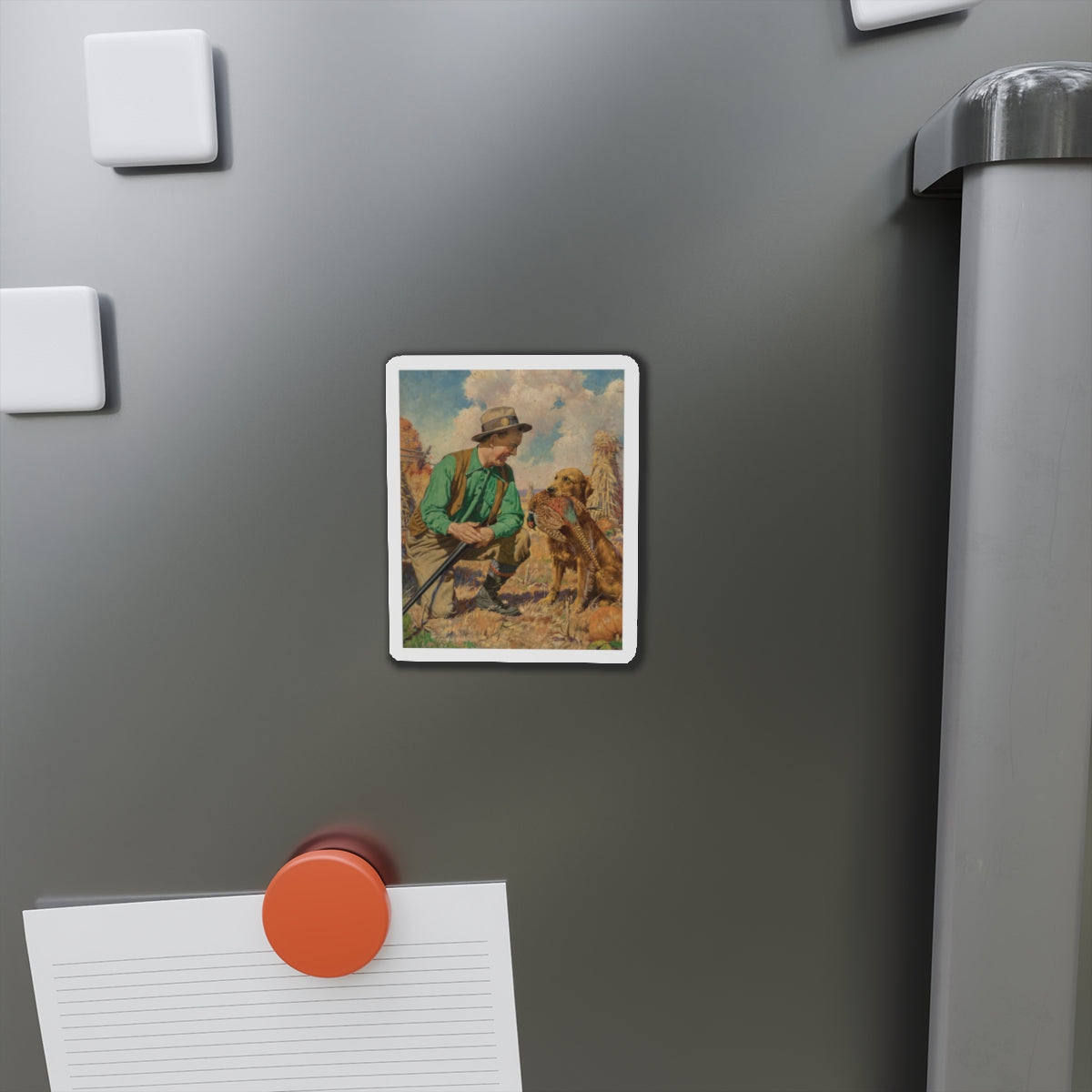 Open Season (Magazine Illustration) Refrigerator Magnet-The Sticker Space