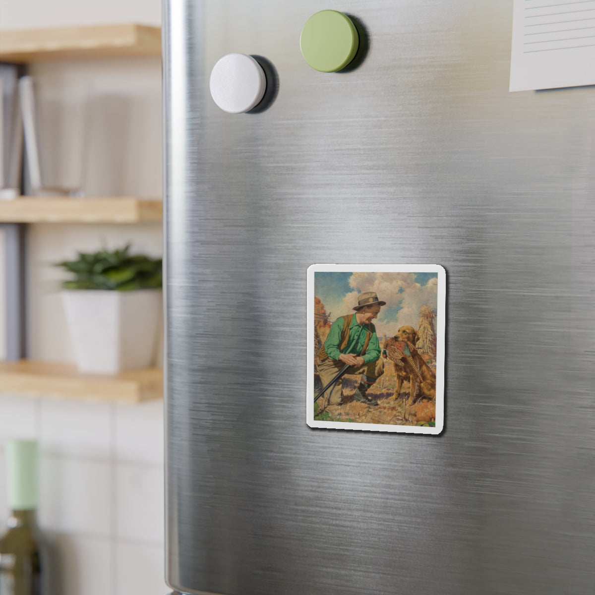 Open Season (Magazine Illustration) Refrigerator Magnet-The Sticker Space