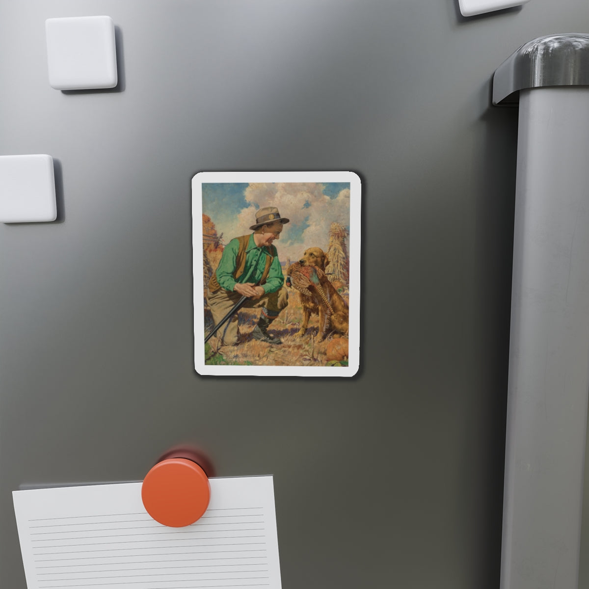 Open Season (Magazine Illustration) Refrigerator Magnet-The Sticker Space