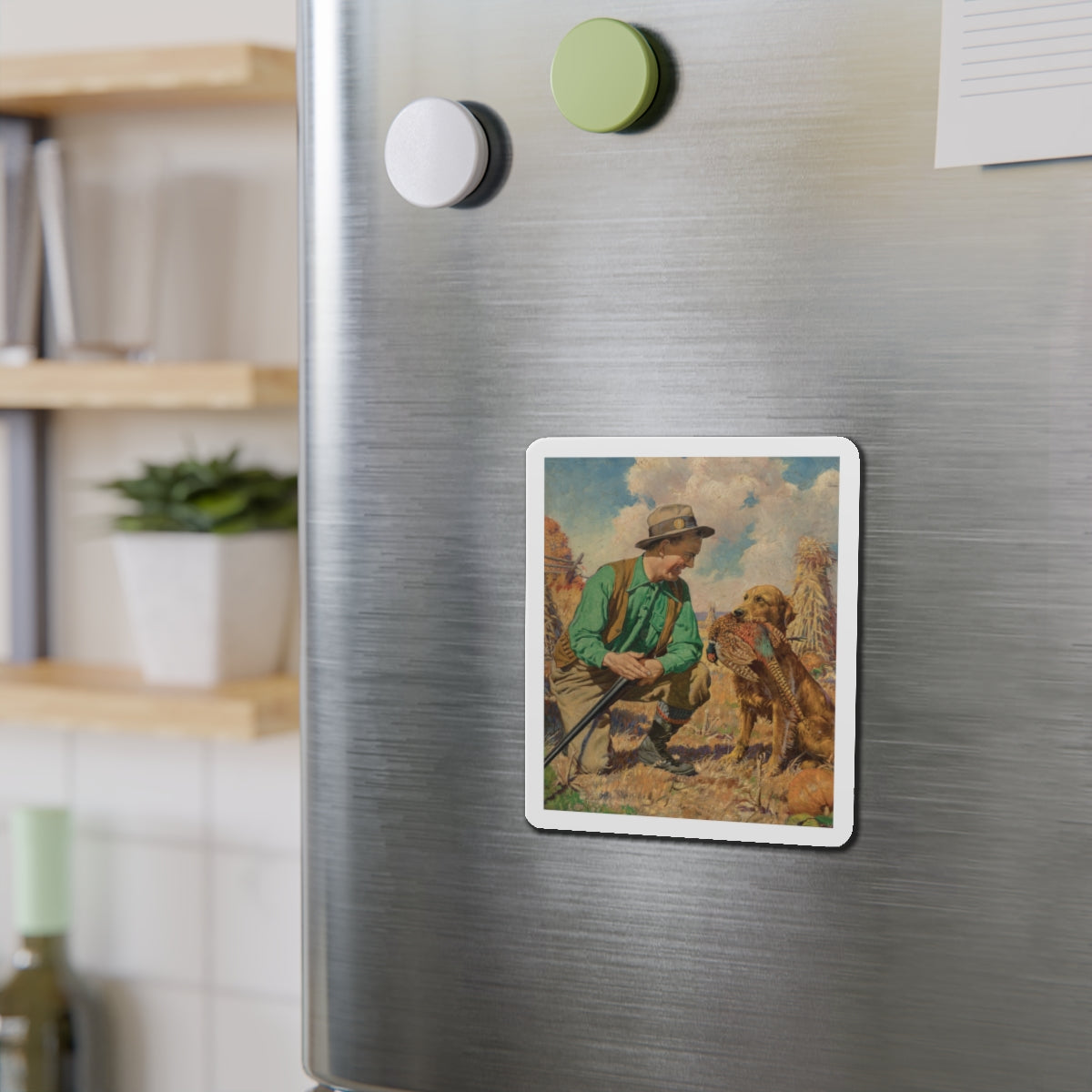 Open Season (Magazine Illustration) Refrigerator Magnet-The Sticker Space