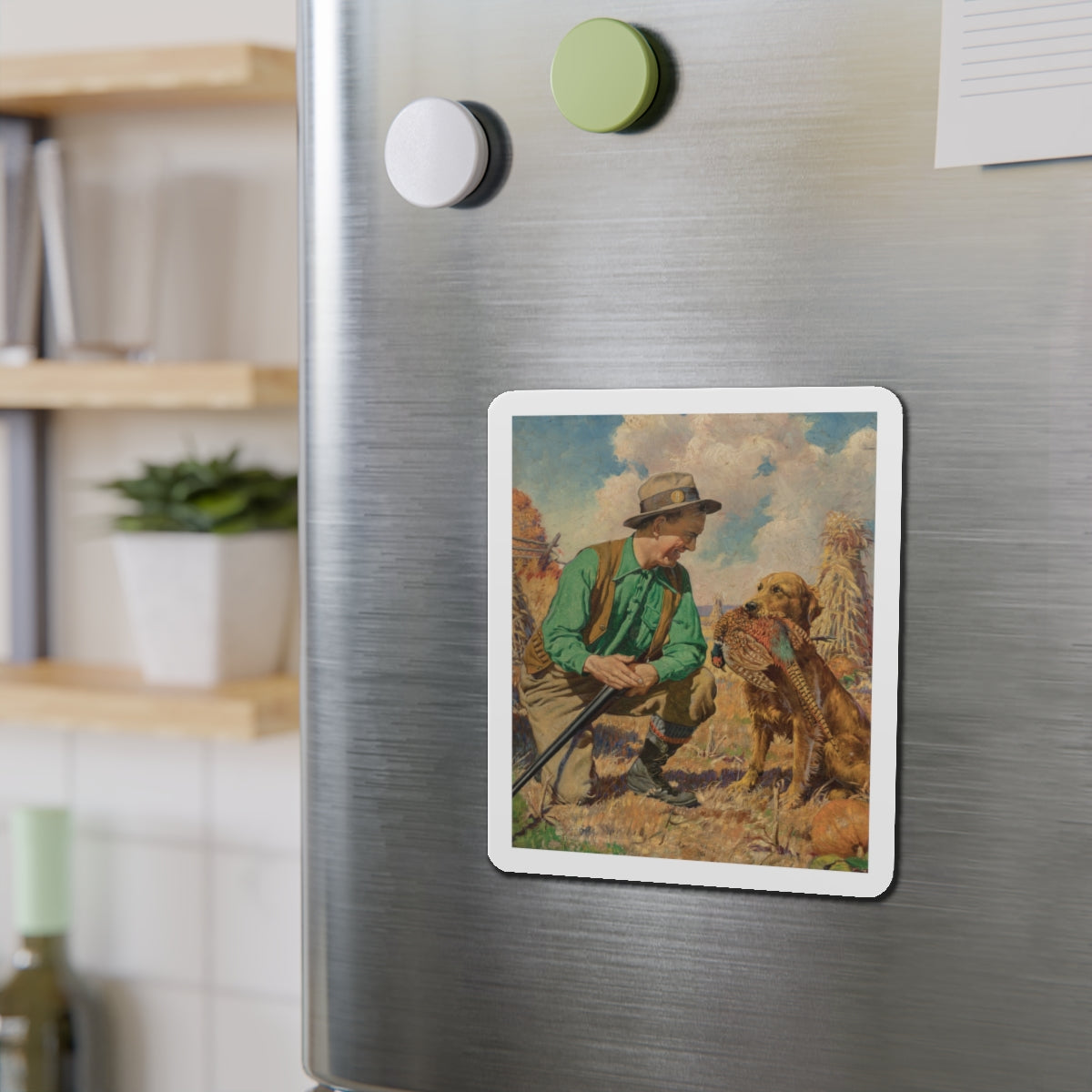 Open Season (Magazine Illustration) Refrigerator Magnet-The Sticker Space