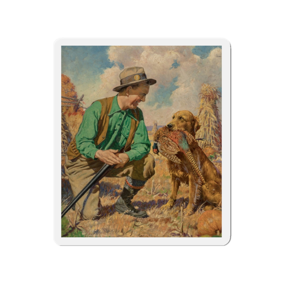 Open Season (Magazine Illustration) Refrigerator Magnet-2" x 2"-The Sticker Space