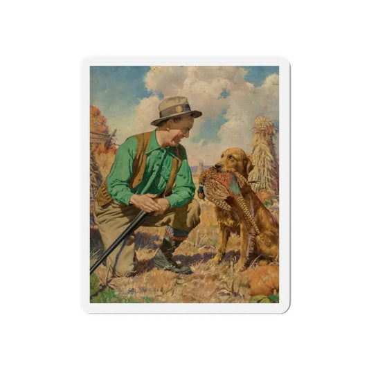 Open Season (Magazine Illustration) Refrigerator Magnet 6 Inch - The Sticker Space