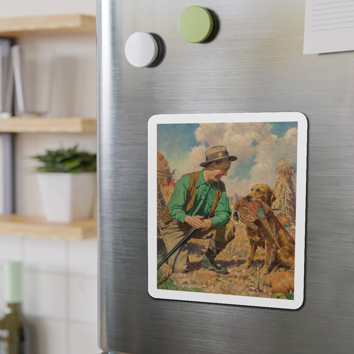 Open Season (Magazine Illustration) Refrigerator Magnet-The Sticker Space