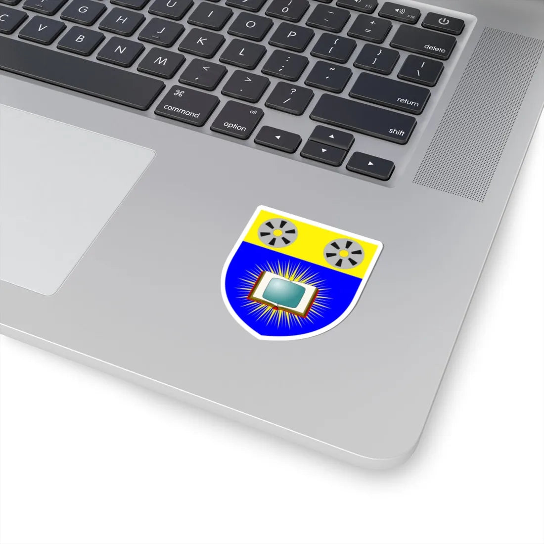 Open University arms (United Kingdom) (Coat of Arms) STICKER Vinyl Kiss-Cut Decal - The Sticker Space