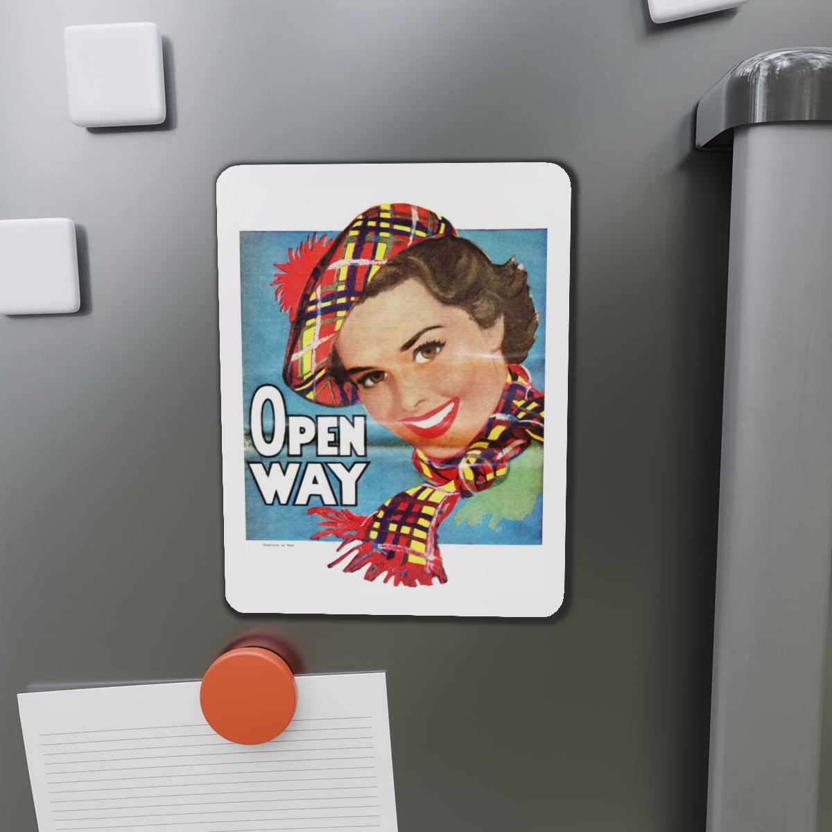 Open Way, Star Weekly Novel, July 26, 1952 (Magazine Illustration) Refrigerator Magnet-The Sticker Space