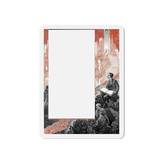 Open Your Mind, Redbook, February 1931 (Magazine Illustration) Refrigerator Magnet 6 Inch - The Sticker Space