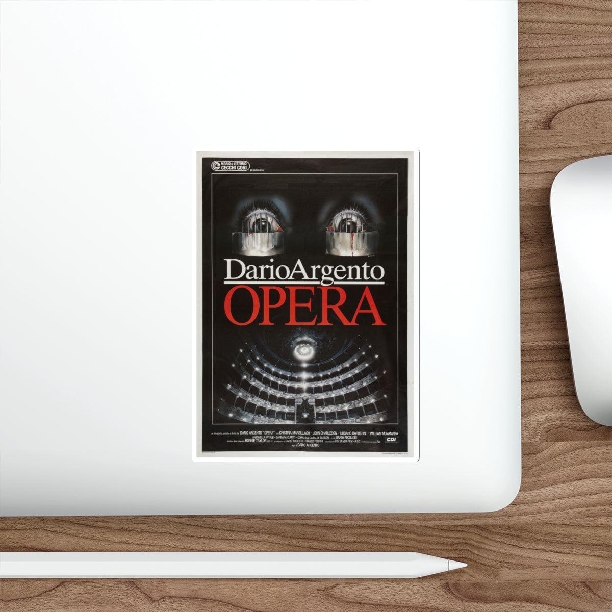 OPERA 1987 Movie Poster STICKER Vinyl Die-Cut Decal-The Sticker Space