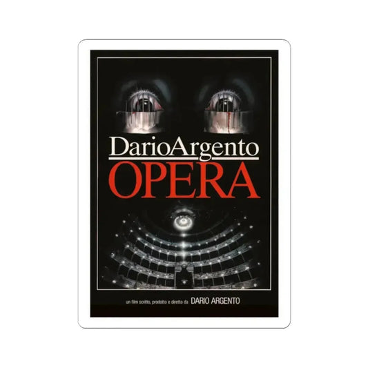 OPERA (TEASER) 1987 Movie Poster - STICKER Vinyl Kiss-Cut Decal 2 Inch White - The Sticker Space