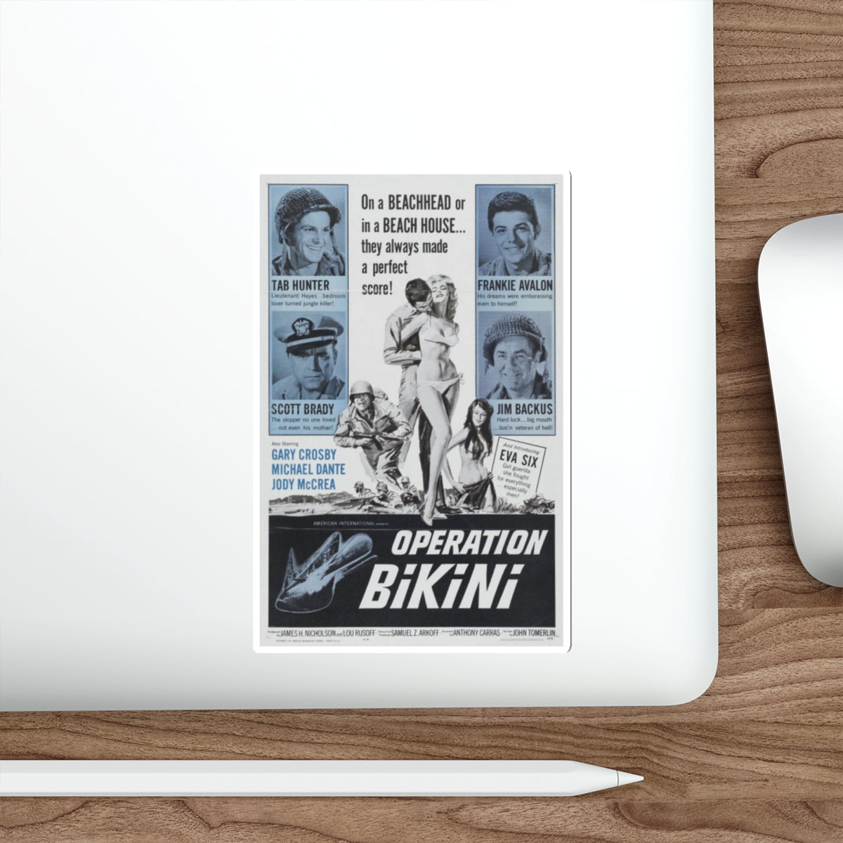 OPERATION BIKINI 1963 Movie Poster STICKER Vinyl Die-Cut Decal-The Sticker Space