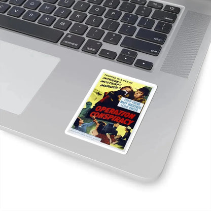 Operation Conspiracy aka Cloak Without Dagger 1956 Movie Poster - STICKER Vinyl Kiss-Cut Decal - The Sticker Space