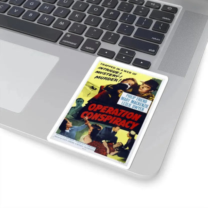 Operation Conspiracy aka Cloak Without Dagger 1956 Movie Poster - STICKER Vinyl Kiss-Cut Decal - The Sticker Space