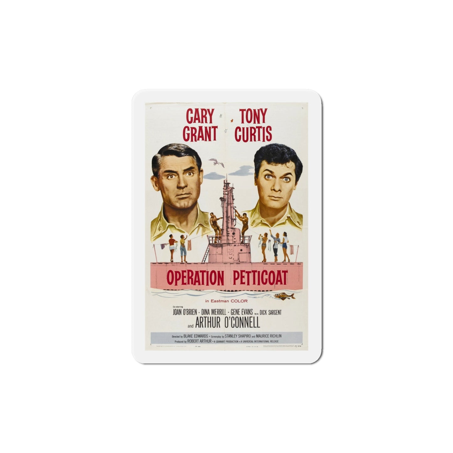 Operation Petticoat 1959 Movie Poster Die-Cut Magnet-5 Inch-The Sticker Space