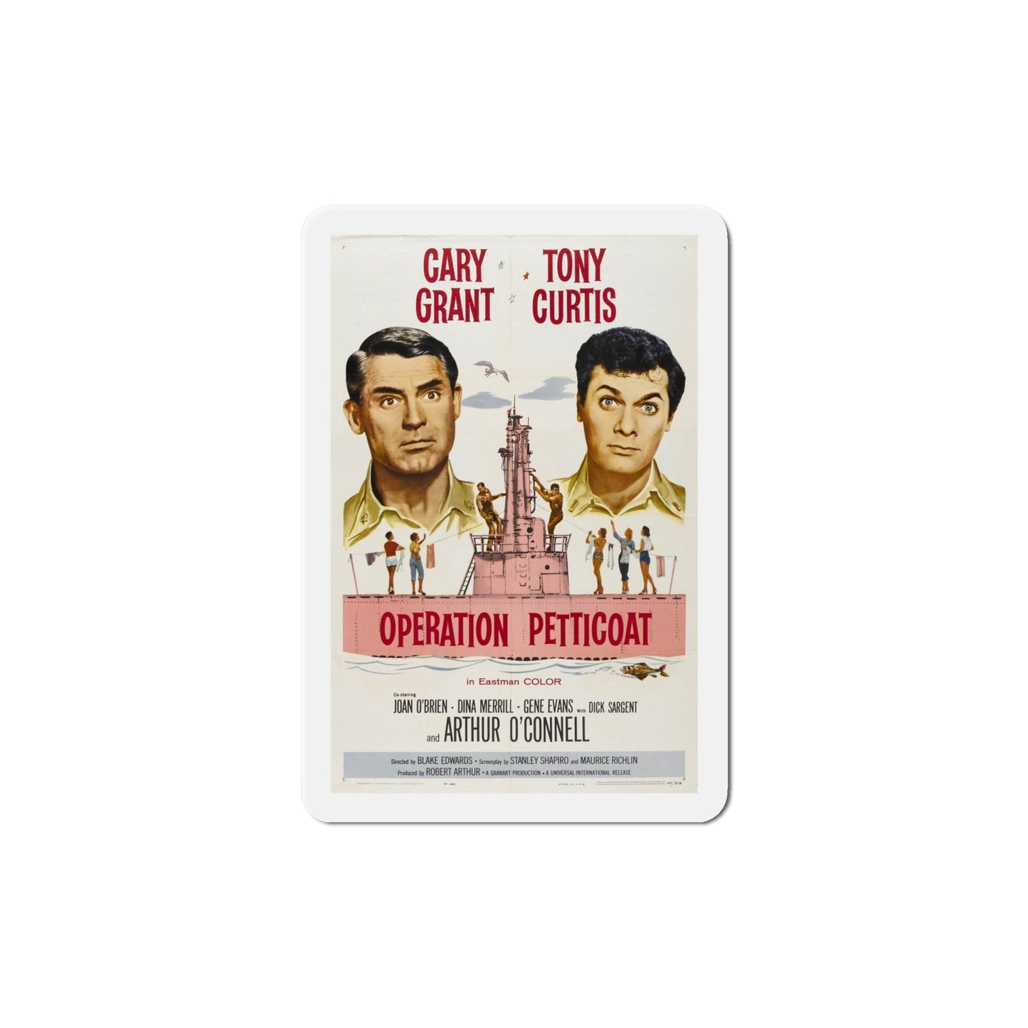 Operation Petticoat 1959 Movie Poster Die-Cut Magnet-6 Inch-The Sticker Space