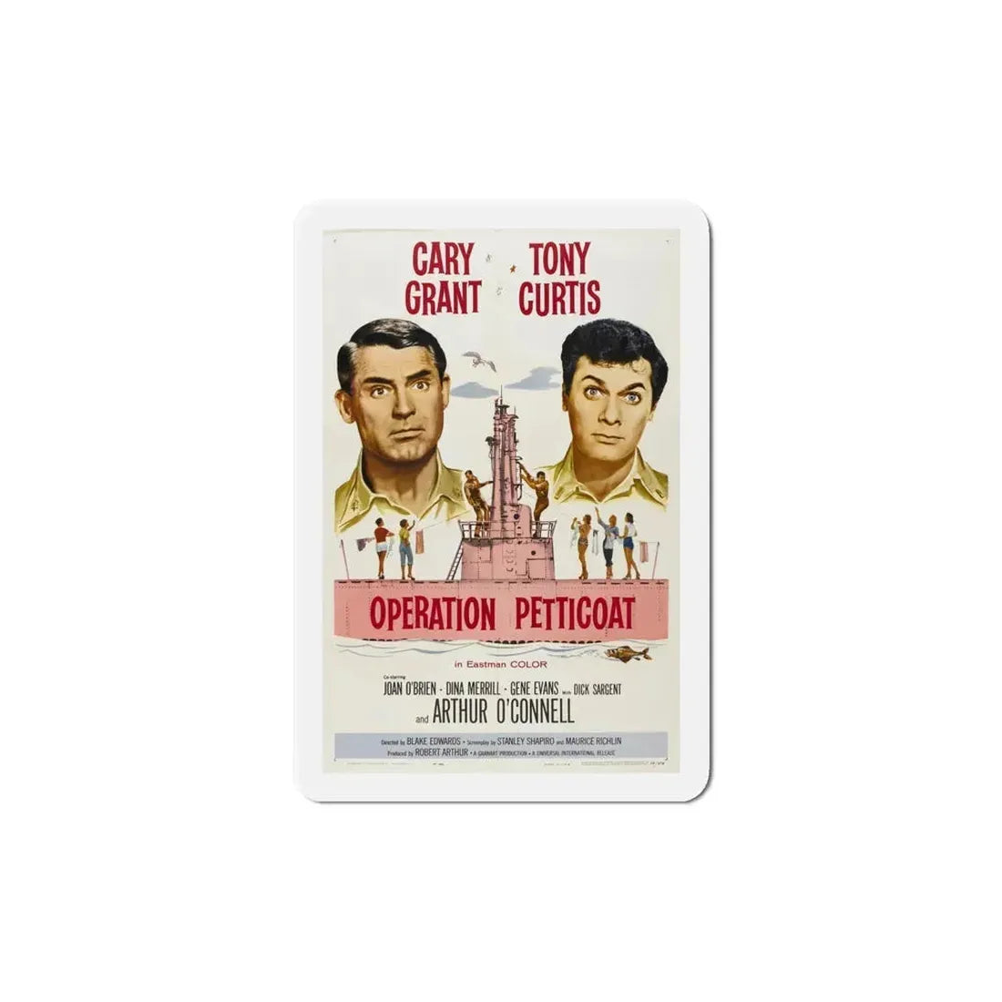 Operation Petticoat 1959 Movie Poster Refrigerator Magnet 6 Inch - The Sticker Space