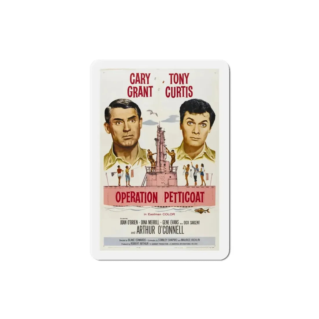 Operation Petticoat 1959 Movie Poster Refrigerator Magnet - The Sticker Space